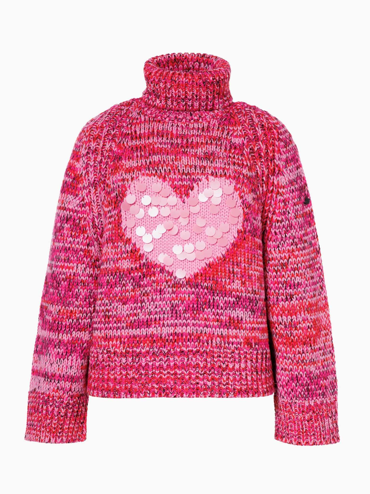 Chalet Wear|Sweaters & Hoodies-Goldbergh AIMEE Long Sleeve Knit Sweater flame/pink