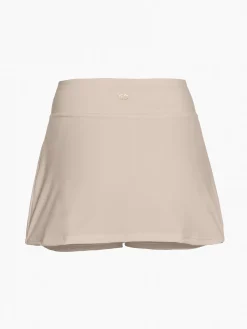 Jurken & Rokjes-Goldbergh ANAIS Skirt LONG white sand