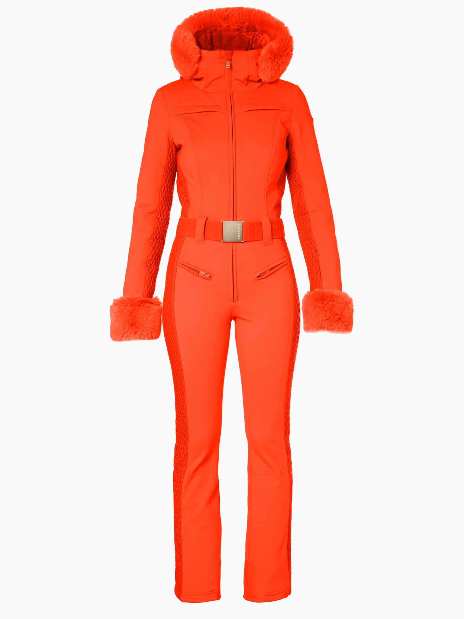 Ski Pakken-Goldbergh ANGELE FAUX BORDER Ski Suit Orange