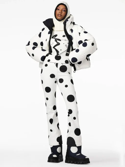 Ski Broeken-Goldbergh BALLON Ski Pants dot cream