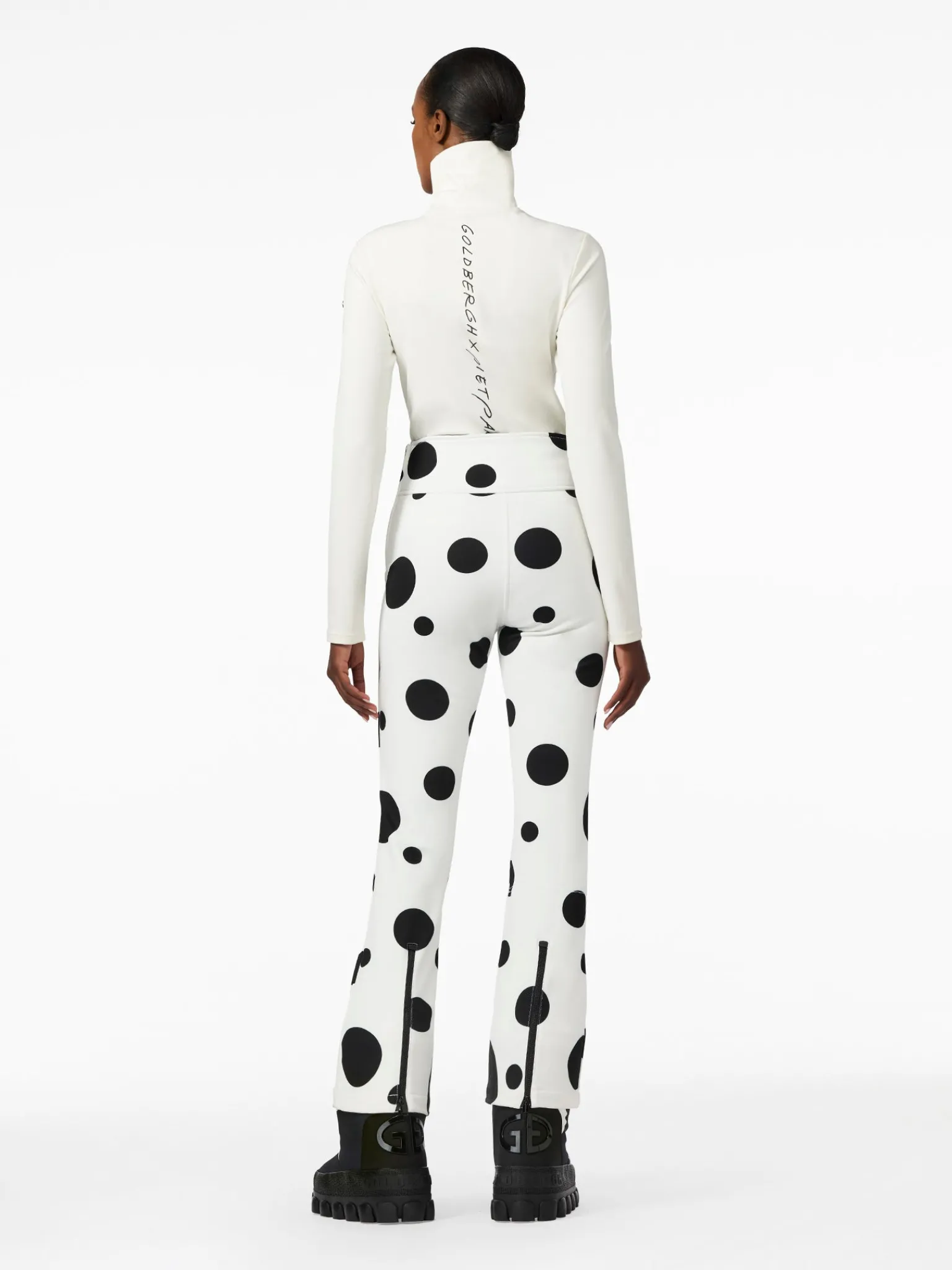 Ski Broeken-Goldbergh BALLON Ski Pants dot cream