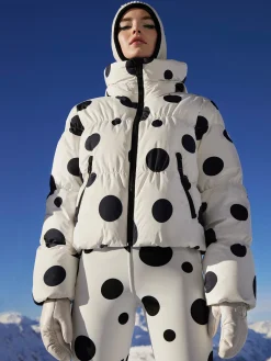 Ski Broeken-Goldbergh BALLON Ski Pants dot cream