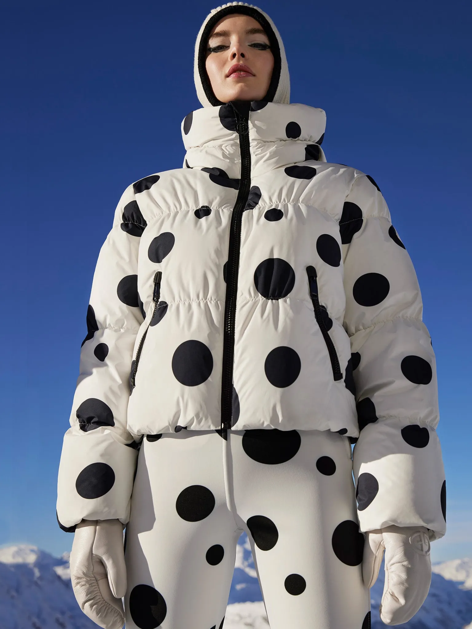 Ski Broeken-Goldbergh BALLON Ski Pants dot cream