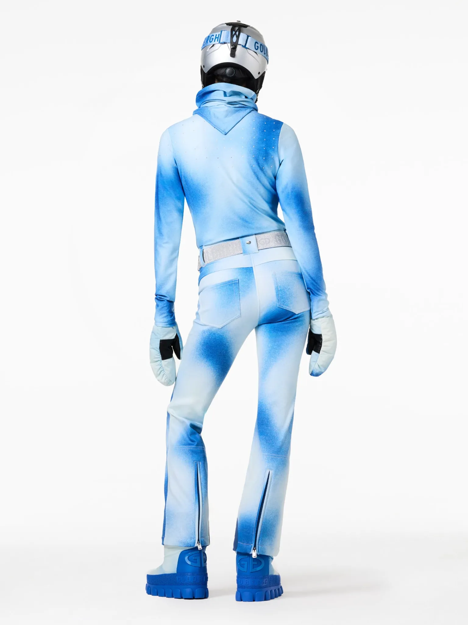 Ski Broeken-Goldbergh BLANCHI Ski Pants Denim print