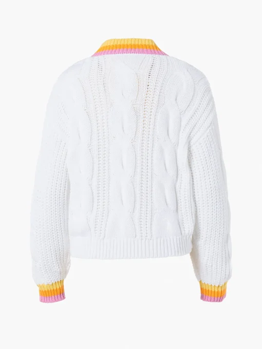 Sweaters & Hoodies-Goldbergh CABLE Knit Sweater white