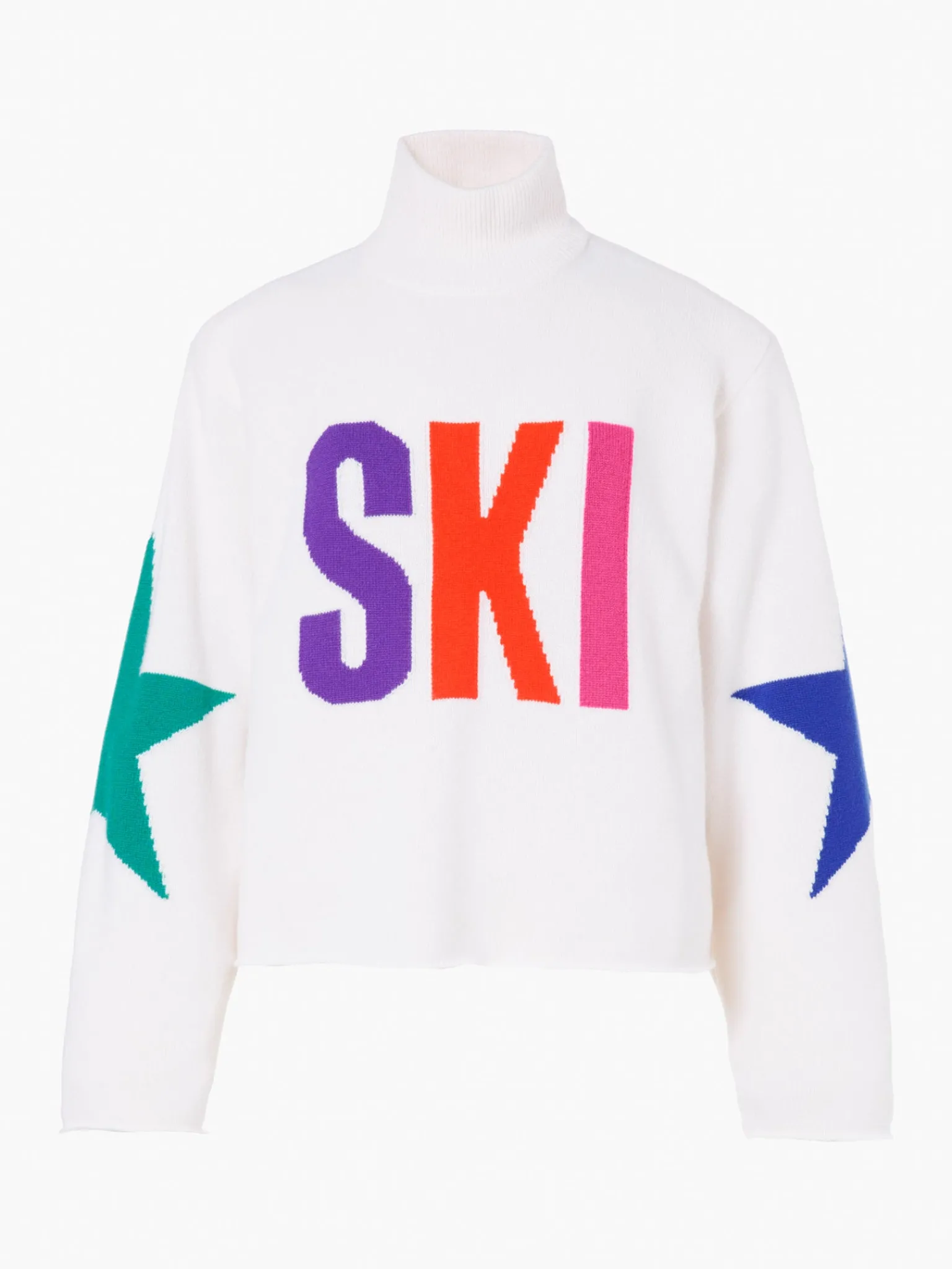 Chalet Wear|Sweaters & Hoodies-Goldbergh CALORE Long Sleeve Knit Sweater white