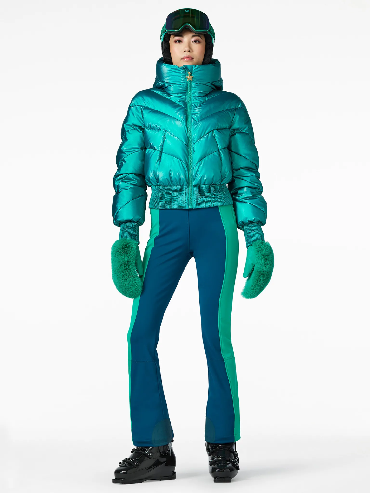 Ski Jassen-Goldbergh CARO Ski Jacket icy mermaid