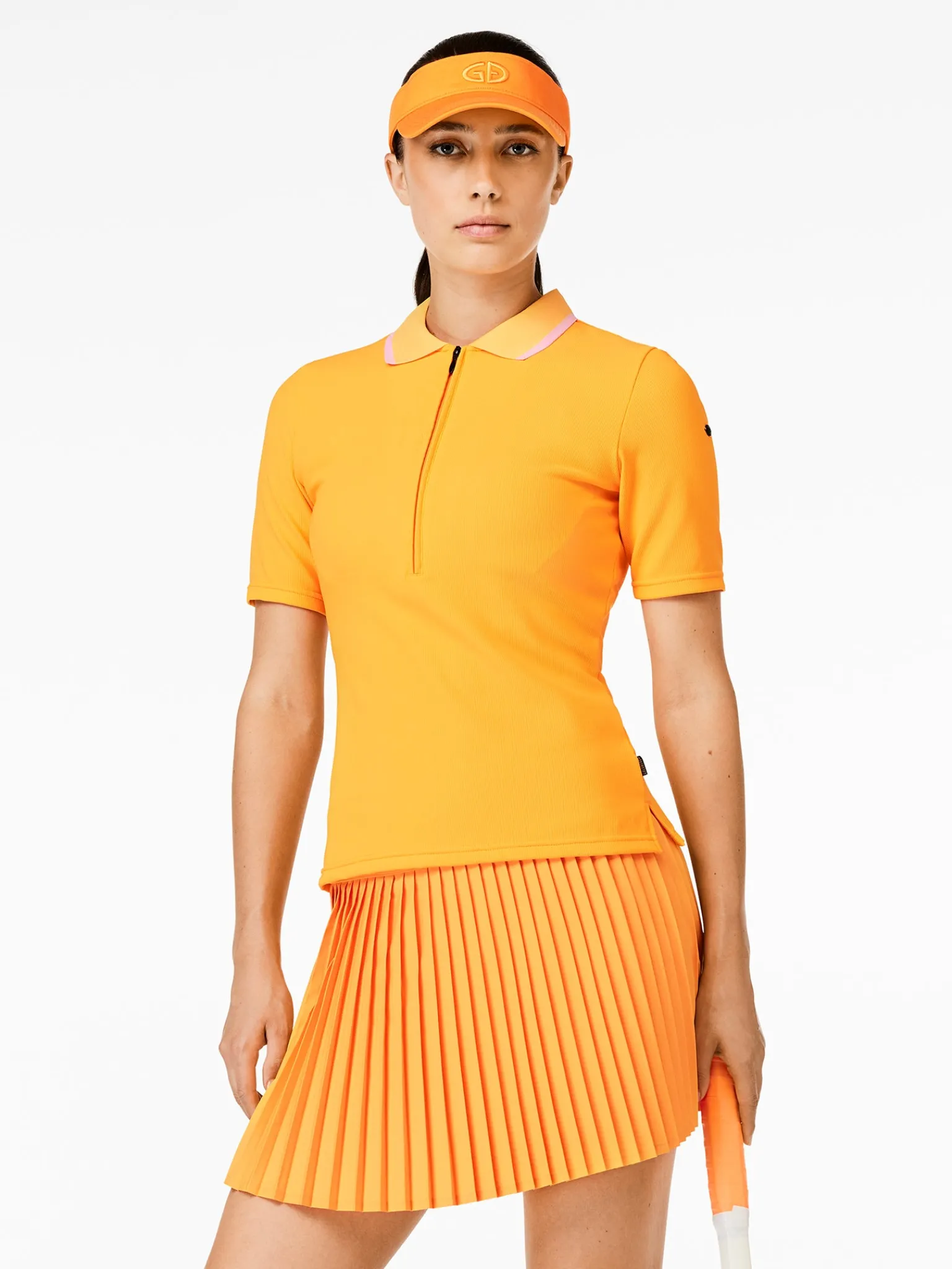 Longsleeves & T-Shirts-Goldbergh CASSIA Short Sleeve Top papaya