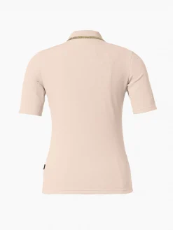 Longsleeves & T-Shirts-Goldbergh CASSIA Short Sleeve Top white sand