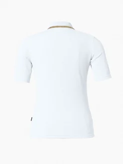 Longsleeves & T-Shirts-Goldbergh CASSIA Short Sleeve Top white
