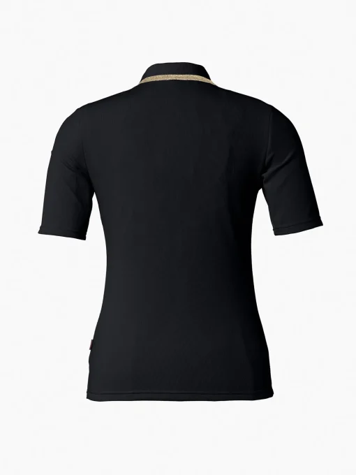 Longsleeves & T-Shirts-Goldbergh CASSIA Short Sleeve Top black