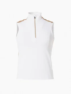 Longsleeves & T-Shirts-Goldbergh CELEB Tank Top white