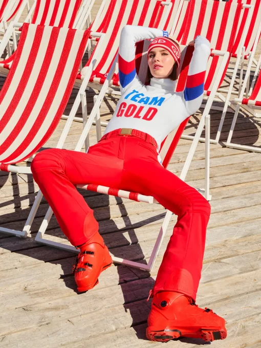 Chalet Wear|Longsleeves And T-Shirts-Goldbergh CHAMP Gebreide Trui Met Lange Mouwen white