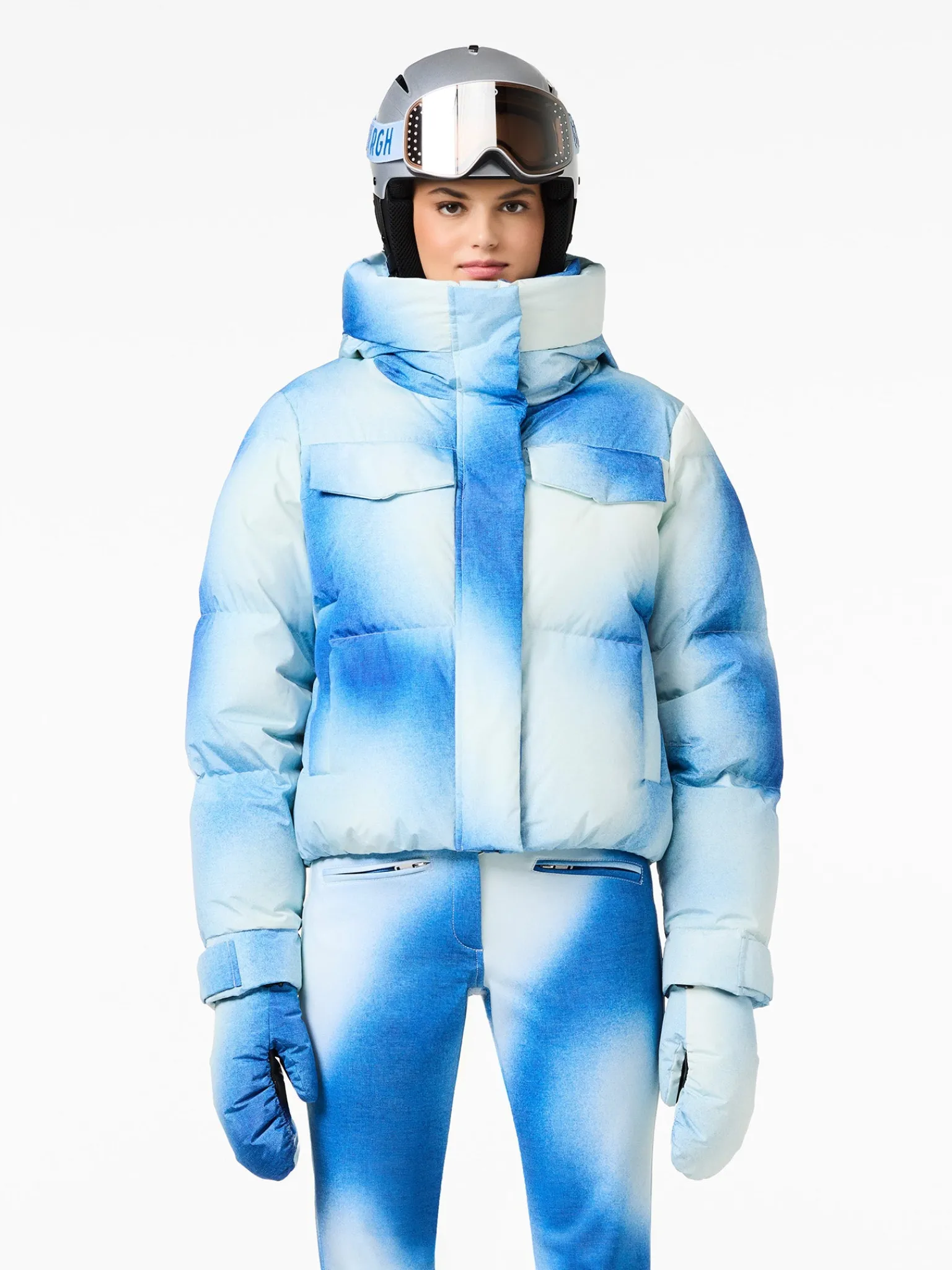 Ski Jassen-Goldbergh CIEL BLEU Ski Jacket denim print