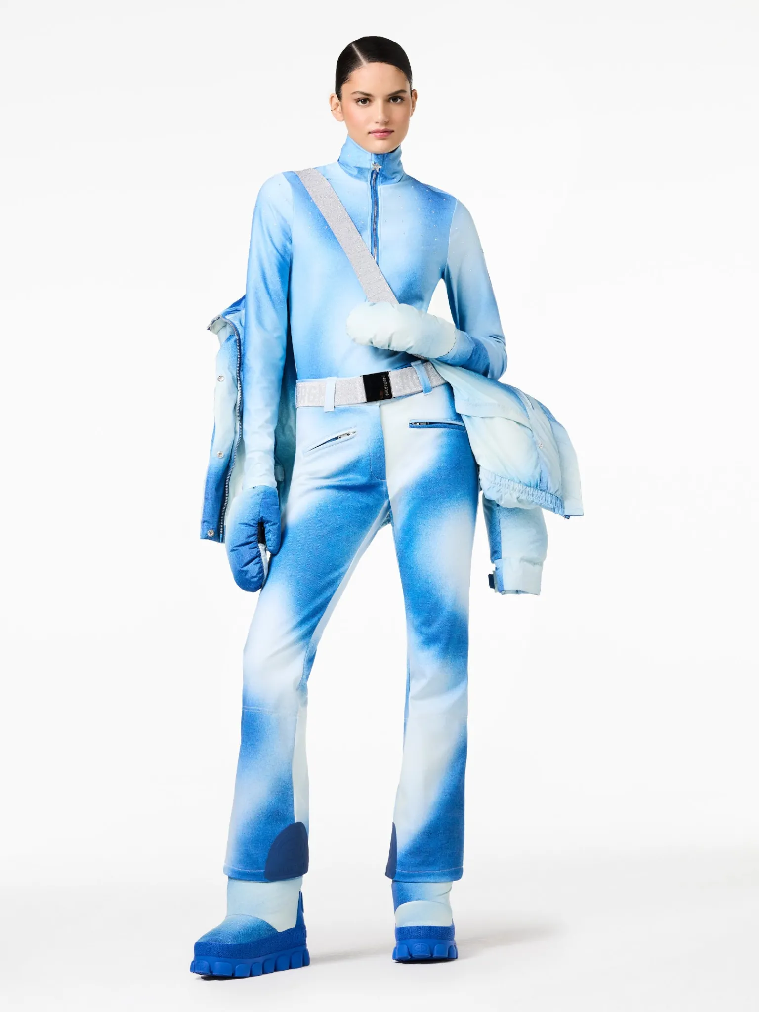 Ski Jassen-Goldbergh CIEL BLEU Ski Jacket denim print