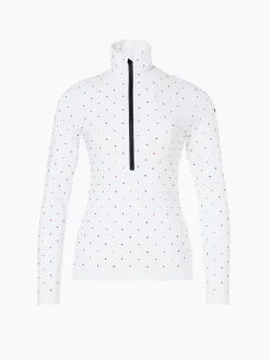 Longsleeves & T-Shirts-Goldbergh ÉCLAIRE Ski Pully white