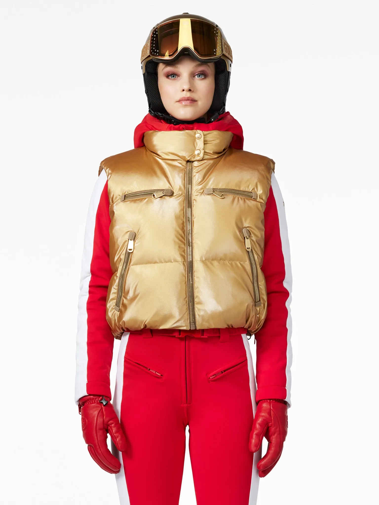 Ski Jassen-Goldbergh ÉCLAT Ski Bodywarmer gold