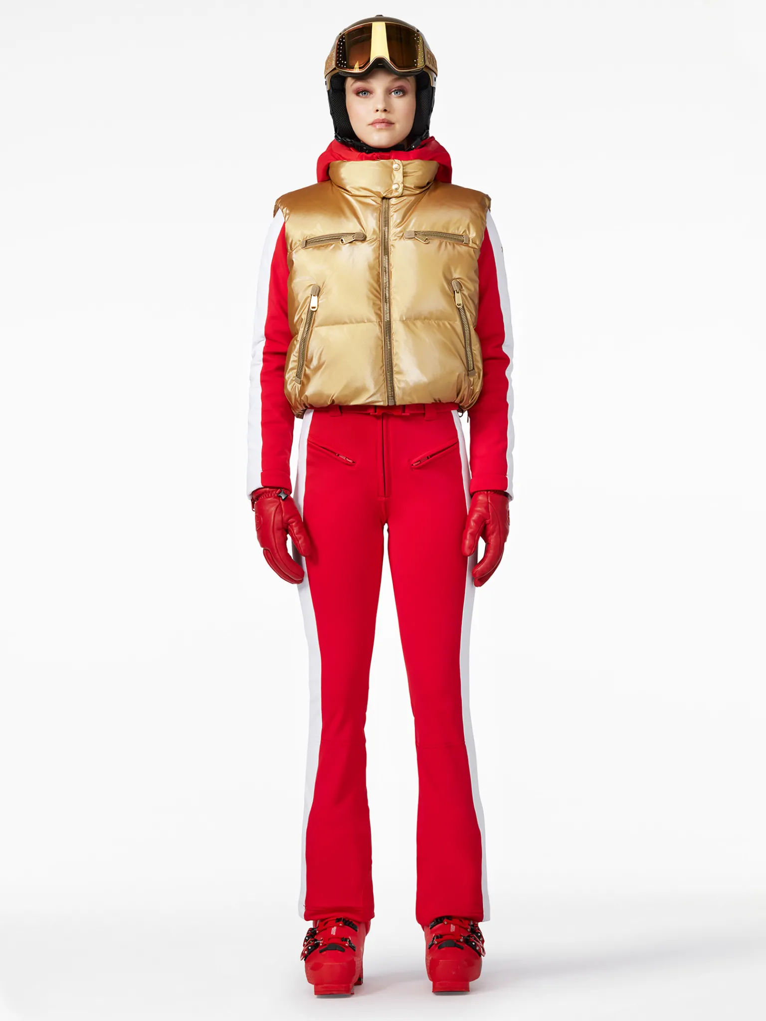 Ski Jassen-Goldbergh ÉCLAT Ski Bodywarmer gold