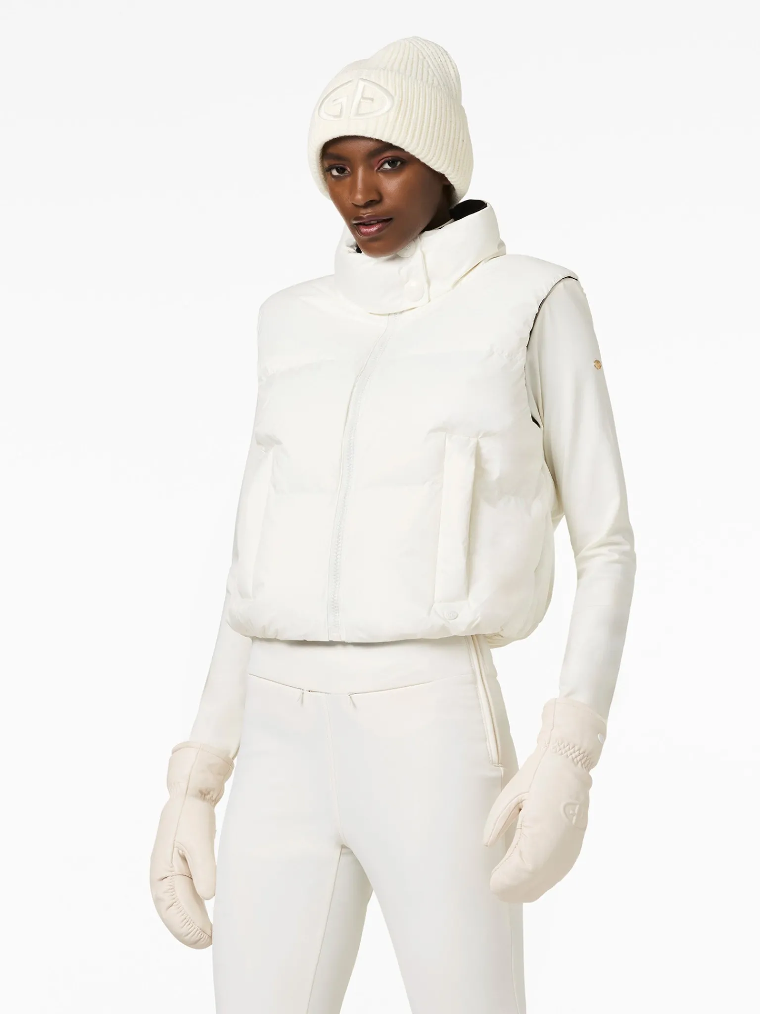 Ski Jassen-Goldbergh CÂLIN Ski Bodywarmer cream