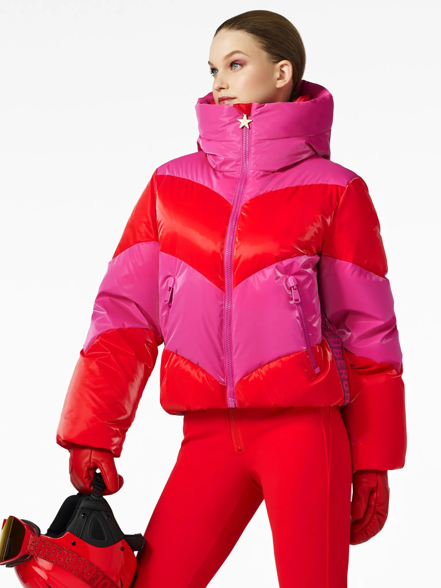 Ski Jassen-Goldbergh COURAGE Ski Jacket flame/pink