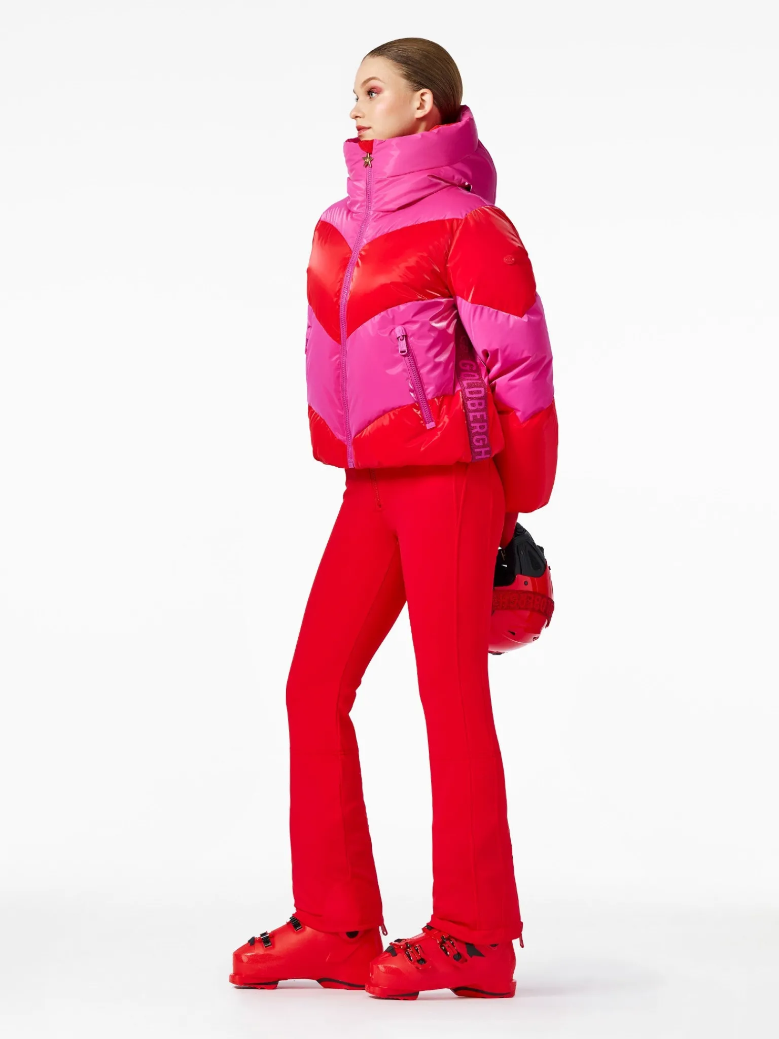 Ski Jassen-Goldbergh COURAGE Ski Jacket flame/pink