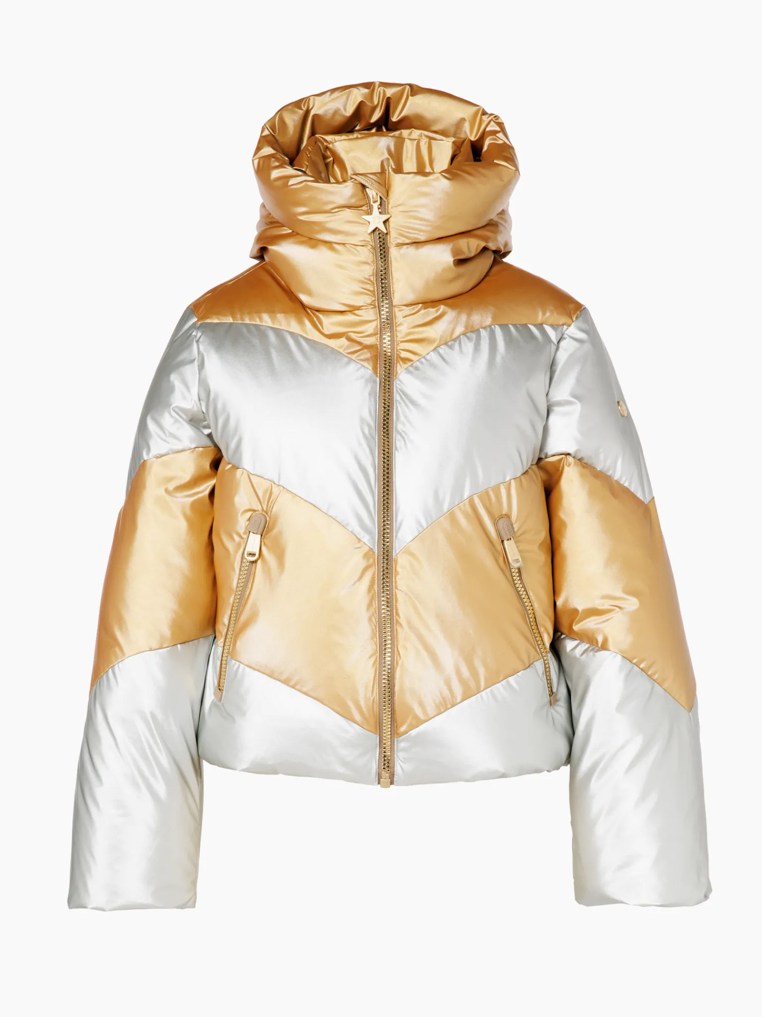Ski Jassen-Goldbergh COURAGE Ski Jacket gold/silver