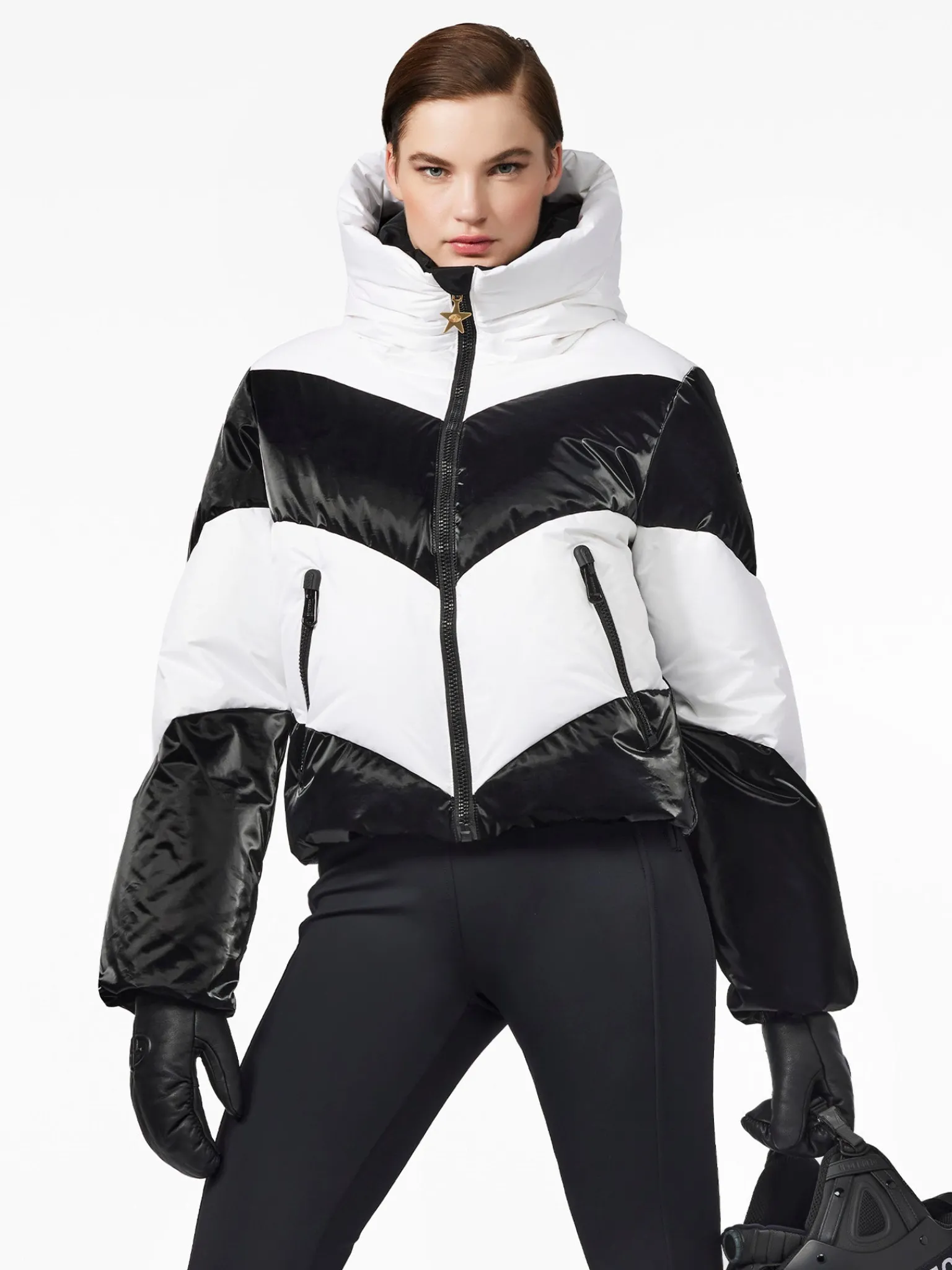 Ski Jassen-Goldbergh COURAGE Ski Jacket black/white