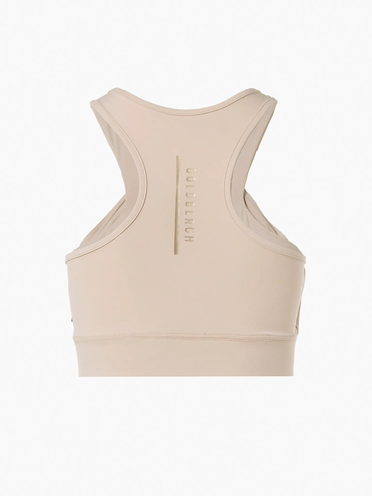 Sportbeha'S & Tops|Longsleeves & T-Shirts-Goldbergh DRAPE Bra white sand
