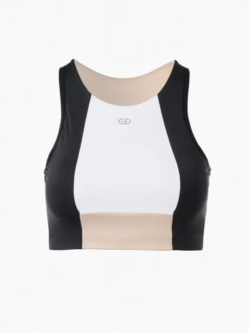 Matching Sets|Sportbeha'S & Tops-Goldbergh FACADE Bra black/white