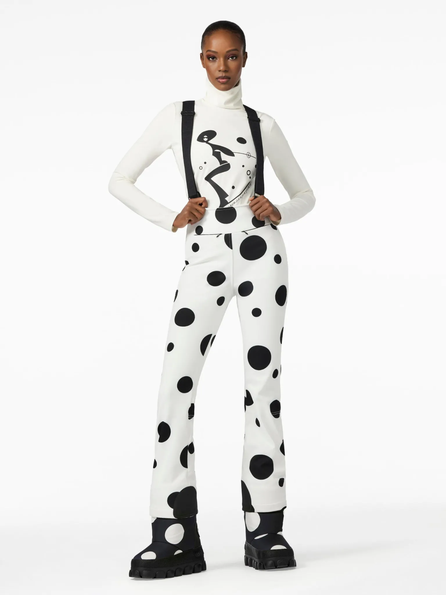 Longsleeves & T-Shirts-Goldbergh FATALE Long Sleeve Tee cream