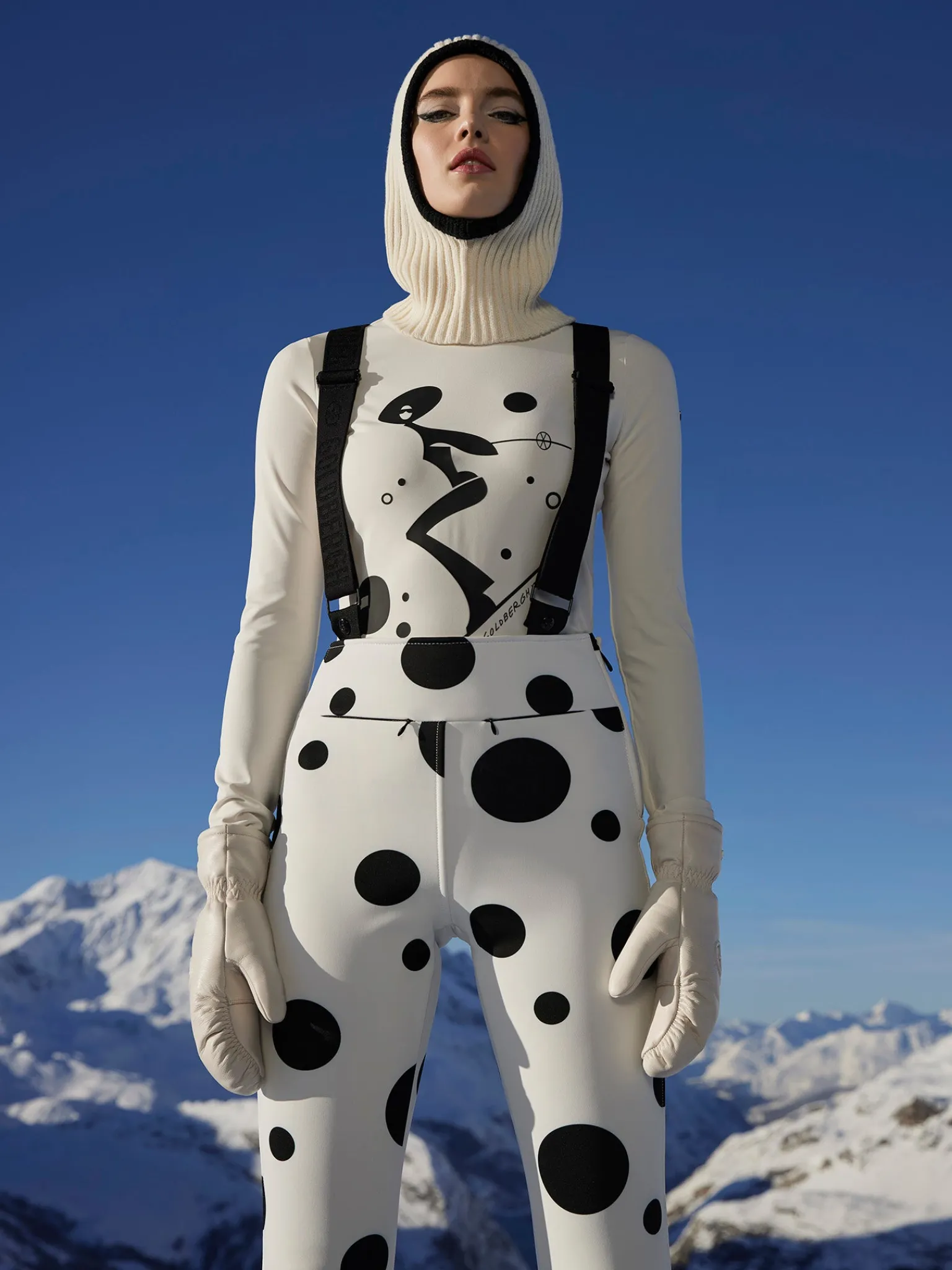 Longsleeves & T-Shirts-Goldbergh FATALE Long Sleeve Tee cream