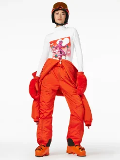 Longsleeves & T-Shirts-Goldbergh FEMME Long Sleeve Turtleneck Tee white