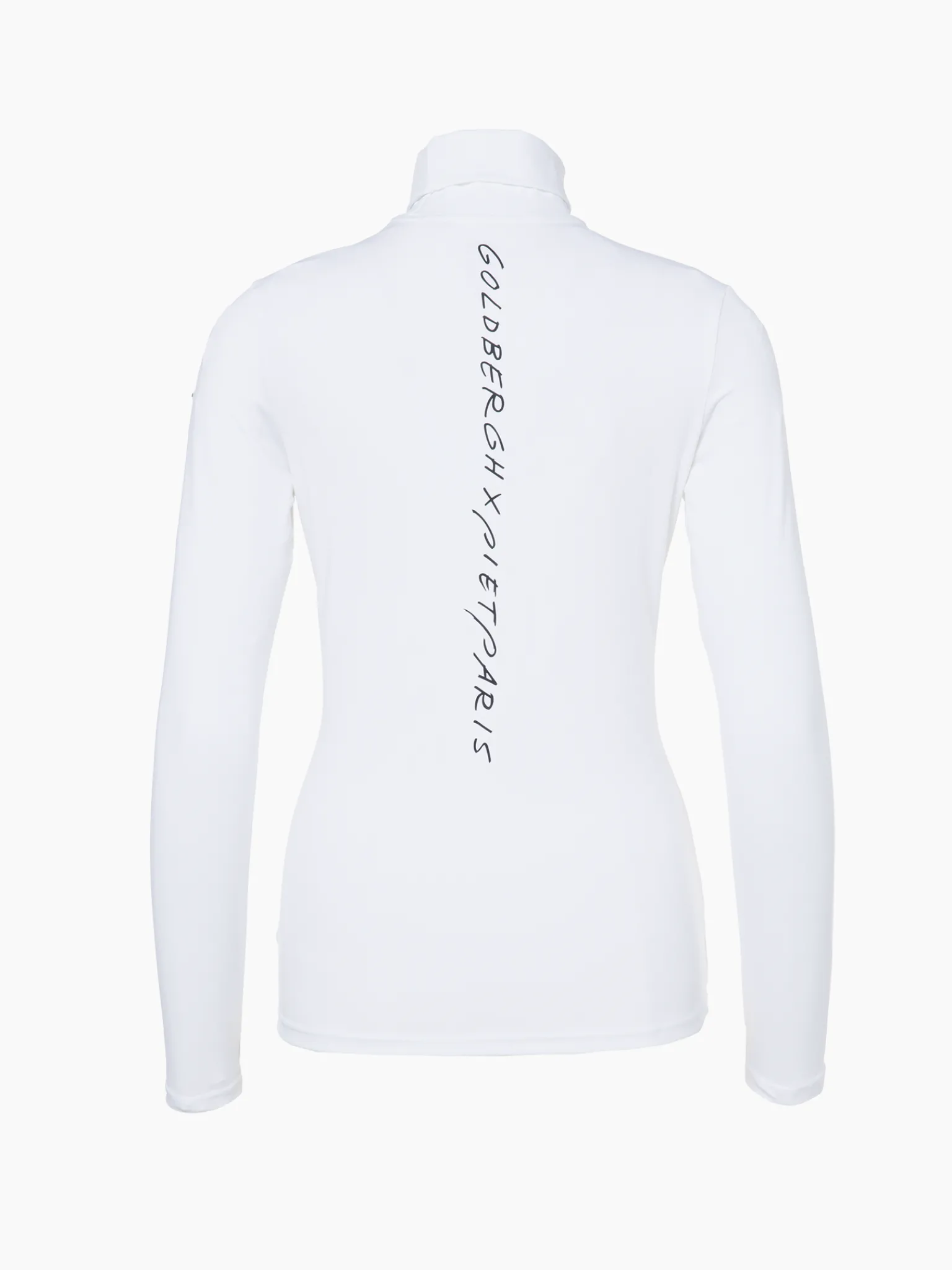 Longsleeves & T-Shirts-Goldbergh FEMME Long Sleeve Turtleneck Tee white