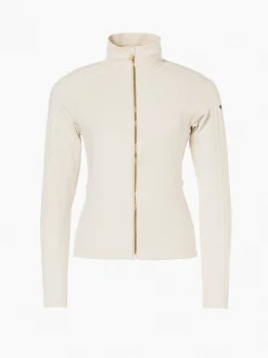 Longsleeves & T-Shirts-Goldbergh FINISH Full Zip Cardigan champagne