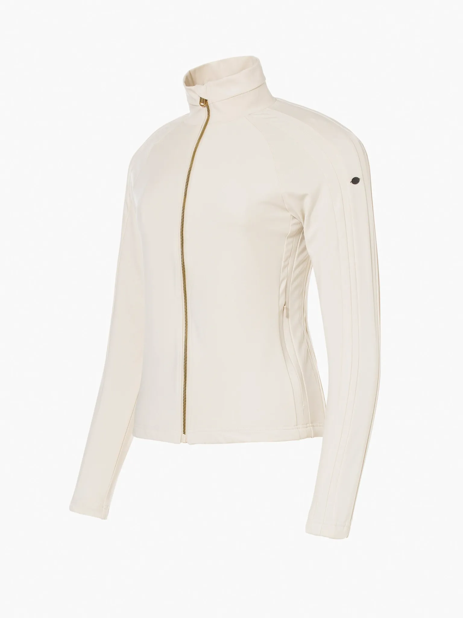 Longsleeves & T-Shirts-Goldbergh FINISH Full Zip Cardigan champagne