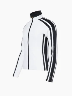 Longsleeves & T-Shirts-Goldbergh FINISH Full Zip Cardigan white/black