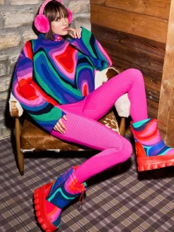 Accessories|Hats & Beanies-Goldbergh FLUFFY Ear Warmers passion pink