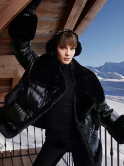 Accessories|Hats & Beanies-Goldbergh FLUFFY Ear Warmers black