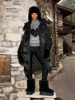 Schoenen-Goldbergh Fun Fur Snowboot Black