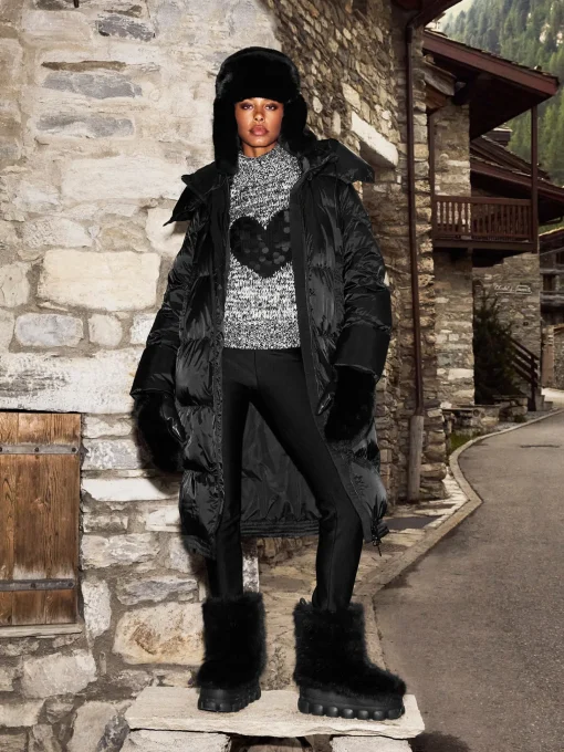 Schoenen-Goldbergh Fun Fur Snowboot Black