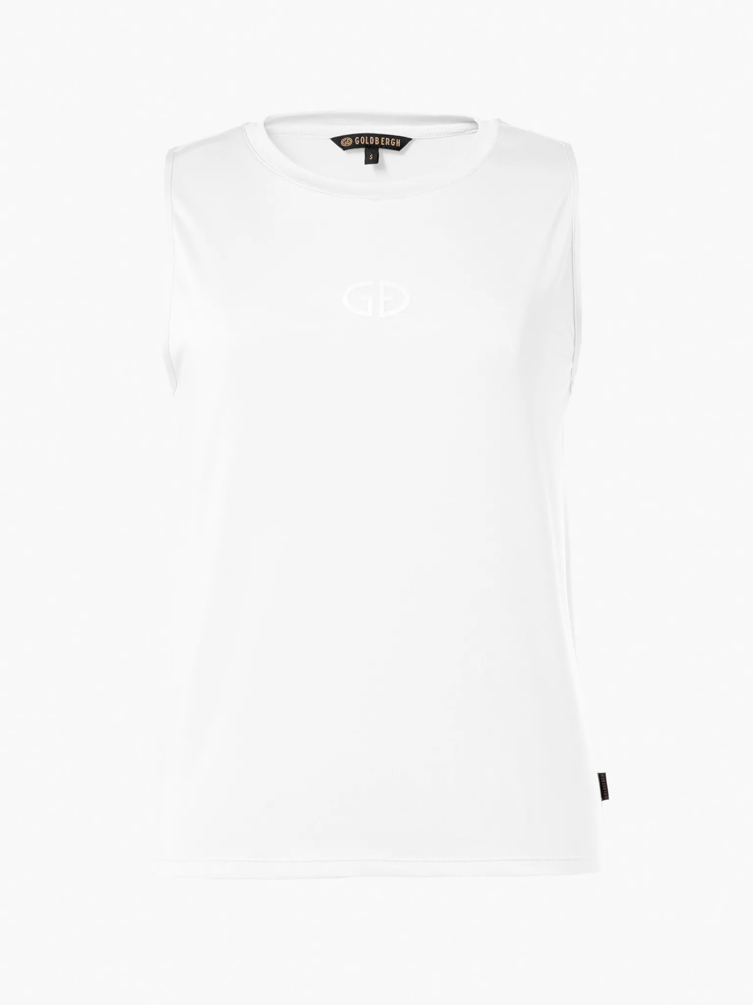 Longsleeves & T-Shirts-Goldbergh GIGI Sleeveless Top white