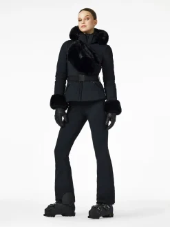 Ski Jassen-Goldbergh GISELLE FAUX BORDER Ski Jacket black