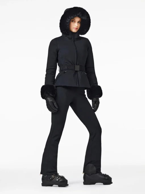 Ski Jassen-Goldbergh GISELLE FAUX BORDER Ski Jacket black
