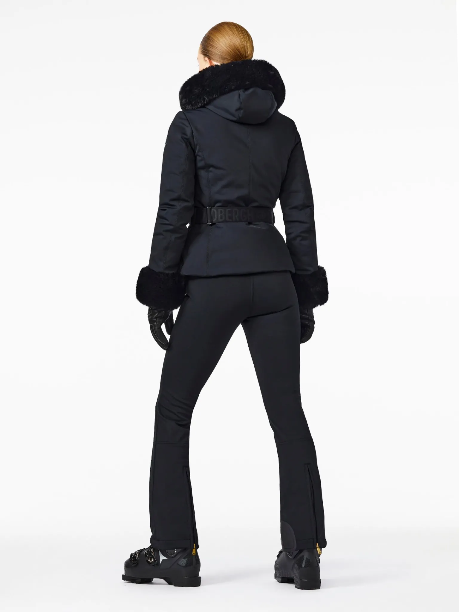 Ski Jassen-Goldbergh GISELLE FAUX BORDER Ski Jacket black