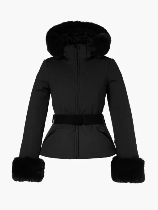 Ski Jassen-Goldbergh GISELLE FAUX BORDER Ski Jacket black