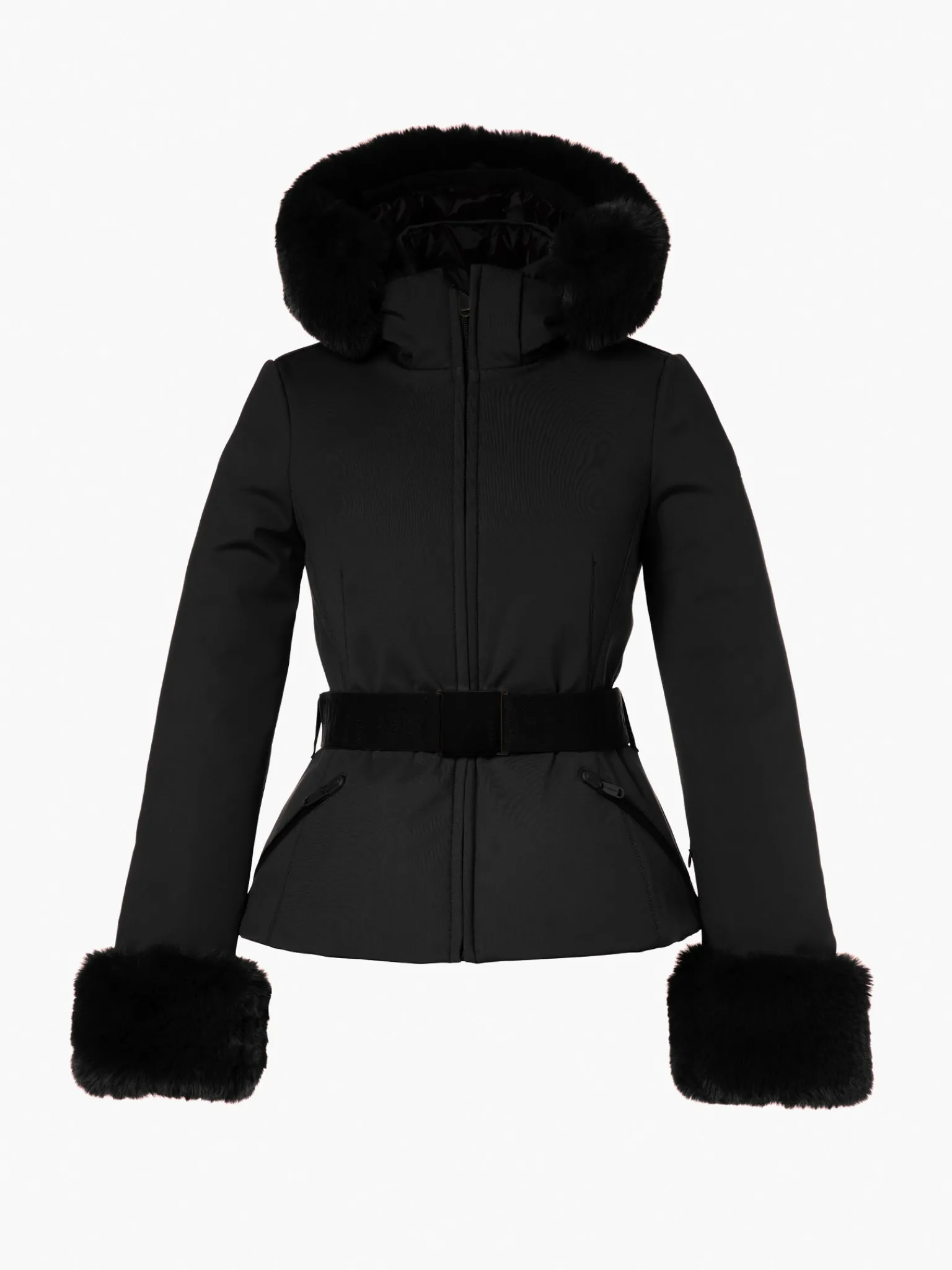 Ski Jassen-Goldbergh GISELLE FAUX BORDER Ski Jacket black
