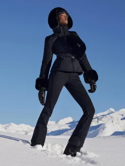 Ski Jassen-Goldbergh GISELLE FAUX BORDER Ski Jacket black