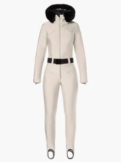 Ski Pakken-Goldbergh GLISSER FAUX BORDER Ski Suit champagne