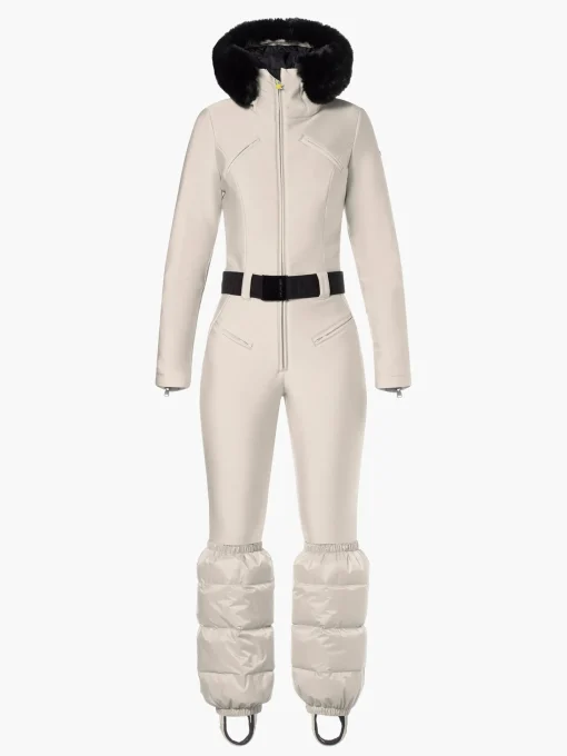 Ski Pakken-Goldbergh GLISSER FAUX BORDER Ski Suit champagne