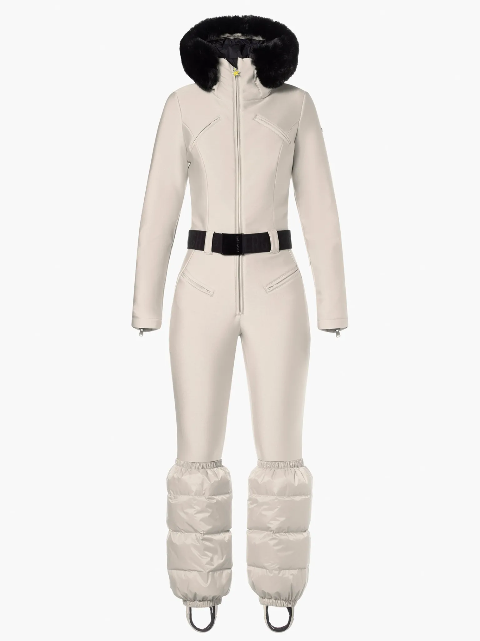 Ski Pakken-Goldbergh GLISSER FAUX BORDER Ski Suit champagne